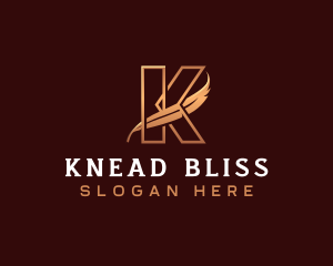 Luxury Feather Letter K logo design