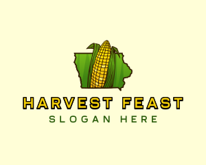 Iowa Corn Farm logo design