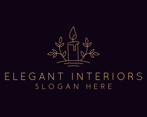 Wax Candle Decor logo design