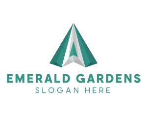 Emerald - Diamond Firm Letter A logo design