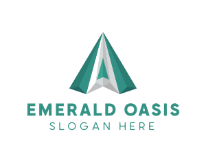 Emerald - Diamond Firm Letter A logo design