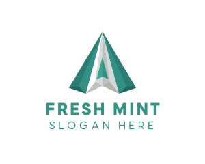 Mint - Diamond Firm Letter A logo design