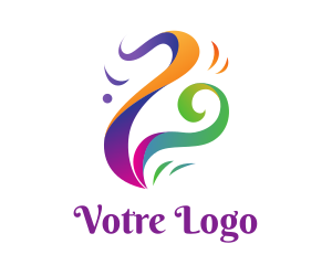 Smoke - Multi Color Steam logo design