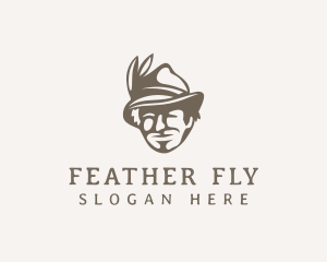 Fedora Hat Man logo design