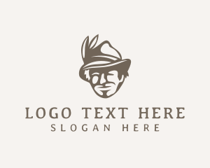 Man - Fedora Hat Man logo design
