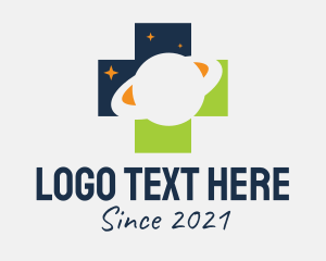 Outer - Outer Space Cross logo design