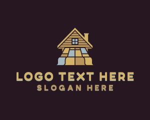 Contractor - Wooden House Floor logo design