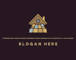 Tile - Wooden House Floor logo design