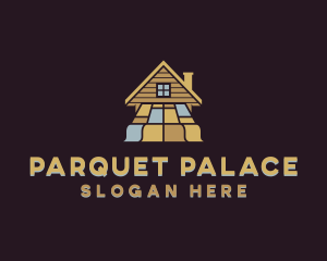 Parquet - Wooden House Floor logo design