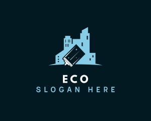 Clean Building Squeegee Logo