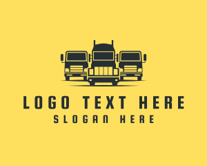 Moving Company - Fleet Freight Truck logo design
