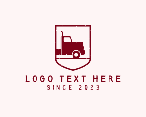 Courier - Farm Trucking Transport logo design