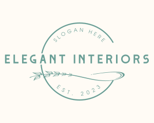 Elegant Spa Leaf logo design