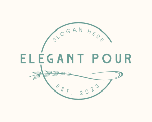 Elegant Spa Leaf logo design