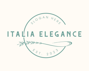 Elegant Spa Leaf logo design