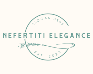 Elegant Spa Leaf logo design