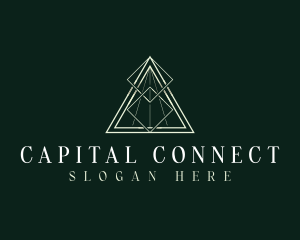 Pyramid Triangle Finance logo design