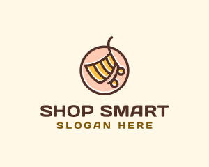 Shopping Cart Grocery logo design