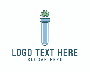 Test Tube - Biotechnology Science Laboratory logo design