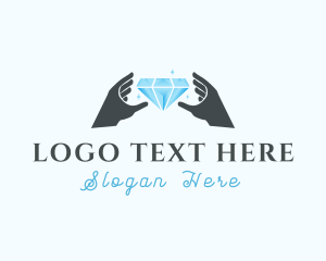 Style - Diamond Jewelry Hands logo design