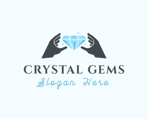 Diamond Jewelry Hands logo design