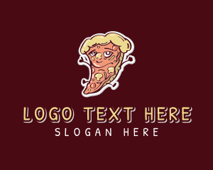 Character - Yummy Pizza Snack logo design