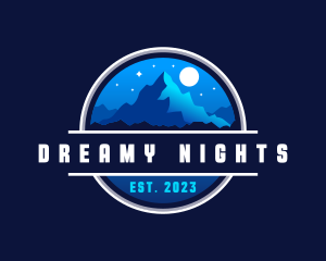 Mountain Night Outdoor logo design