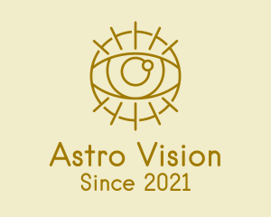 Horoscope - Psychic Gold Eye logo design