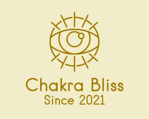 Chakra - Psychic Gold Eye logo design