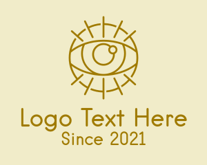 Reiki - Psychic Gold Eye logo design