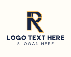 Startup Business Letter R logo design