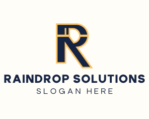 Startup Business Letter R logo design