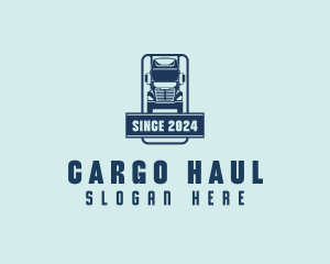 Freight Logistics Truck logo design