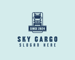 Freight Logistics Truck logo design