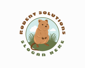 Quokka Wildlife Zoo logo design