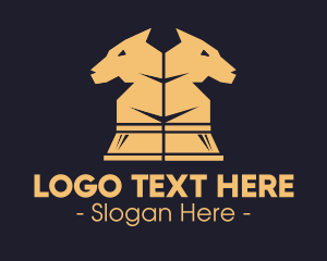 Yellow - Yellow Hound Dog logo design