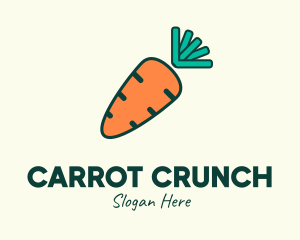 Carrot - Orange Organic Carrot logo design