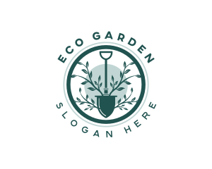 Garden Shovel Planting logo design