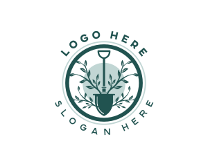 Orchard - Garden Shovel Planting logo design