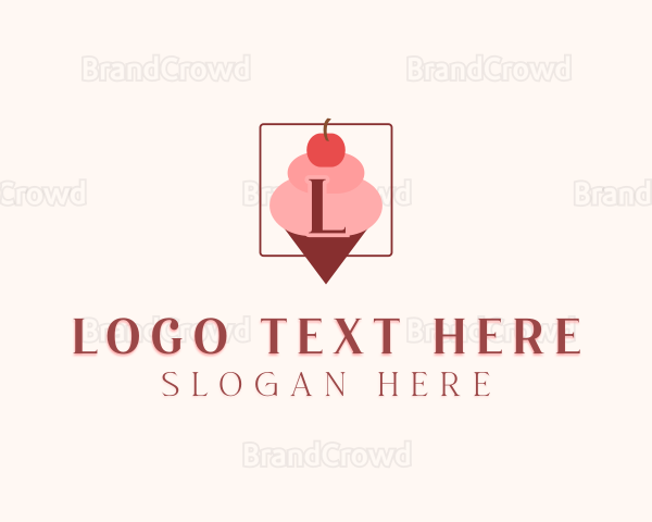 Ice Cream Dessert Logo