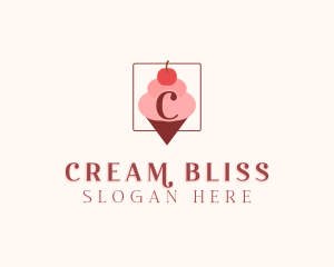 Cream - Ice Cream Dessert logo design