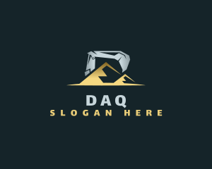 Backhoe - Backhoe Mountain Construction logo design
