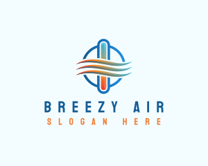 Air Temperature Hvac logo design