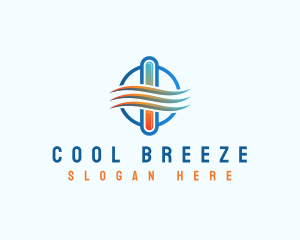 Air Temperature Hvac logo design