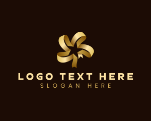 Elegant - Premium Ribbon Star logo design