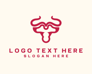 Bull - Wild Bull Horn logo design