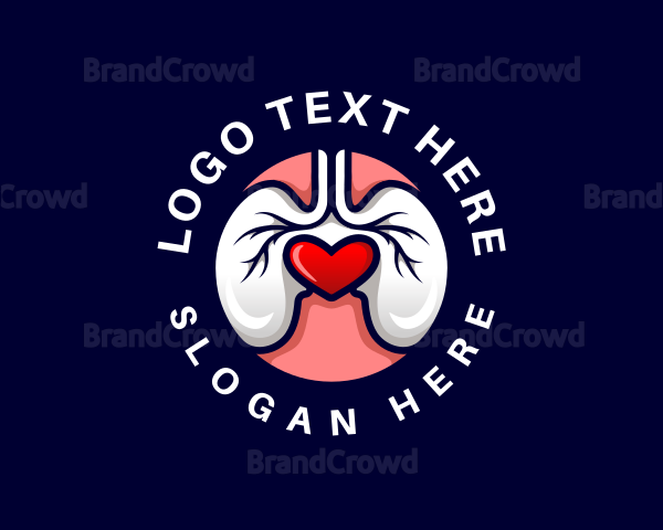 Medical Lung Heart Logo