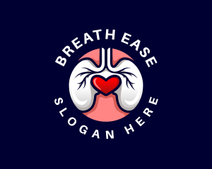 Medical Lung Heart logo design