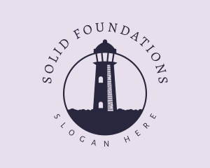 Coastal - Rocky Hill Lighthouse logo design