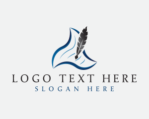 Firm - Paper Quill Pen logo design